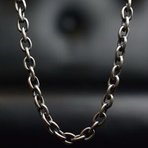 John Lawrence Sullivan for John Varvatos Sterling Silver 925 chain necklace.